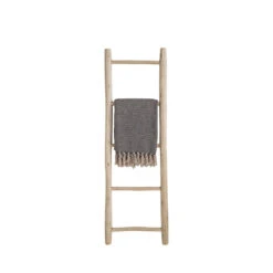 TEAK LADDER Echelle Décorative En Bois H150cm -Meubles Soldes Magasin echelle decorative bois h150cm house nordic teak ladder 2