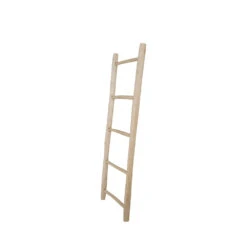 TEAK LADDER Echelle Décorative En Bois H150cm -Meubles Soldes Magasin echelle decorative bois h150cm house nordic teak ladder 4