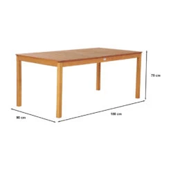 SAILA Ensemble De Jardin 1 Table Et 8 Chaises En Bois D'eucalyptus -Meubles Soldes Magasin ensemble de jardin 1 table 8 chaises bois eucalyptus saila 8