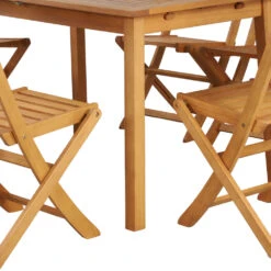 SOILI Ensemble De Jardin 1 Table Extensible Et 6 Chaises En Bois D'eucalyptus -Meubles Soldes Magasin ensemble de jardin 1 table extensible 6 chaises bois eucalyptus soili 5