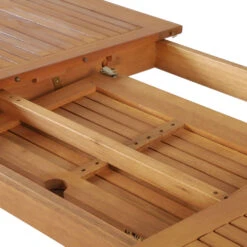 SOILI Ensemble De Jardin 1 Table Extensible Et 6 Chaises En Bois D'eucalyptus -Meubles Soldes Magasin ensemble de jardin 1 table extensible 6 chaises bois eucalyptus soili 6