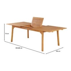 SAMA Ensemble De Jardin 1 Table Extensible Et 8 Chaises En Bois D'eucalyptus -Meubles Soldes Magasin ensemble de jardin 1 table extensible 8 chaises bois eucalyptus sama 8