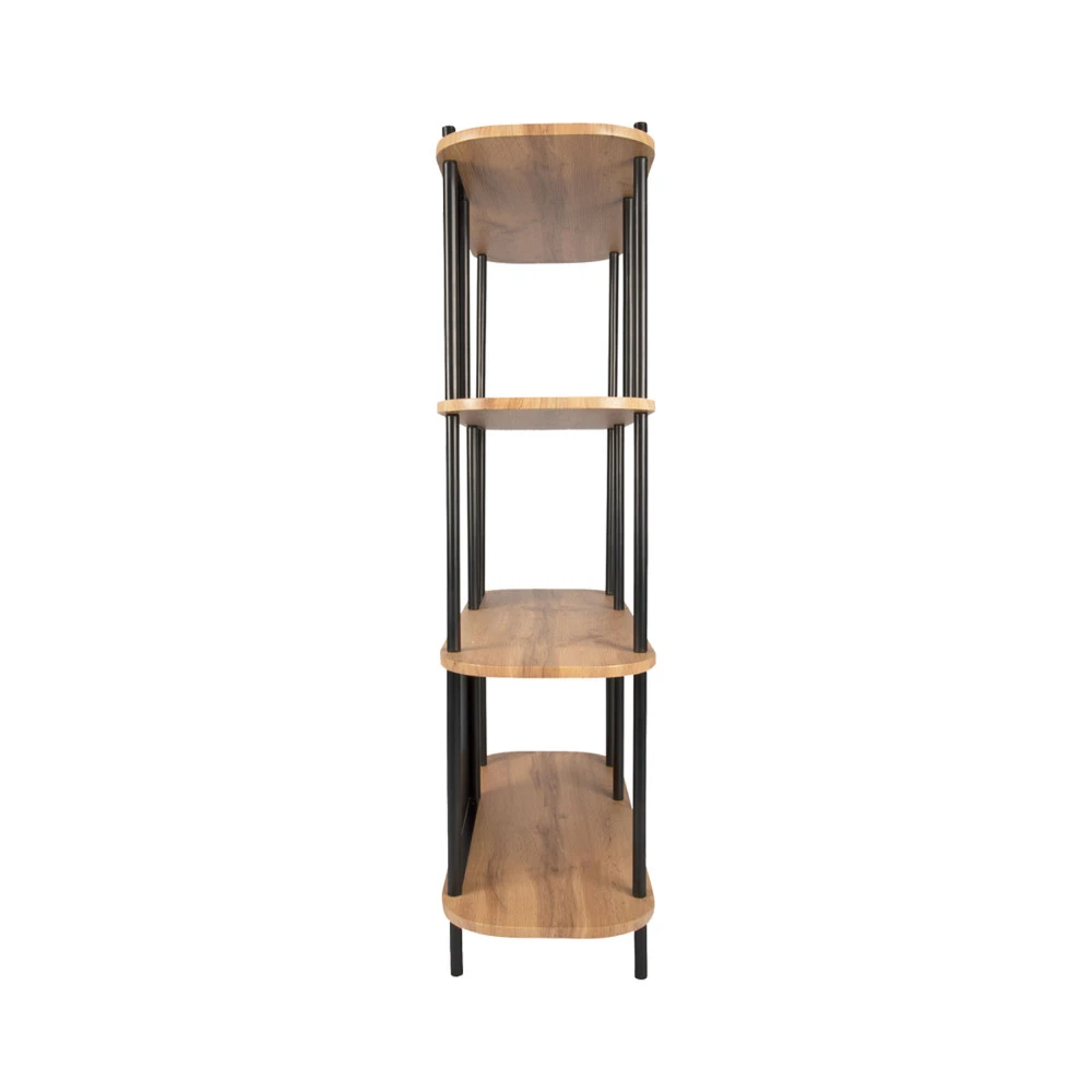 SOLE Étagère En Bois Et Métal L80xH118cm 6 SOLE Étagère En Bois Et Métal L80xH118cm – Image 4