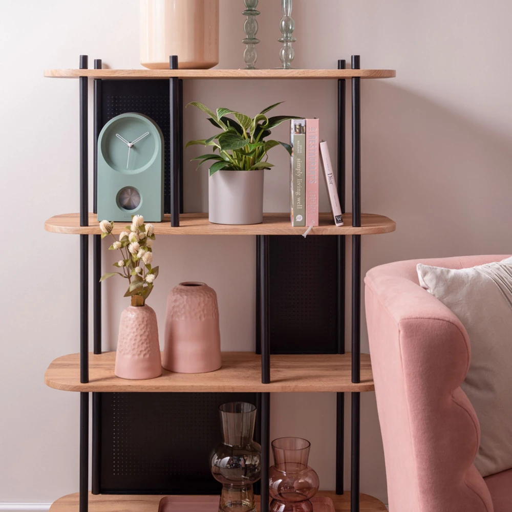 SOLE Étagère En Bois Et Métal L80xH118cm 3 SOLE Étagère En Bois Et Métal L80xH118cm