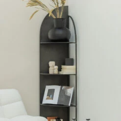 KUGA Étagère D'angle En Métal 20 KUGA Étagère D'angle En Métal -Meubles Soldes Magasin etagere d angle metal kuga woood 8