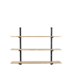BUNDY Étagère Murale En Métal Et Bois -Meubles Soldes Magasin etagere murale metal bois zuiver bundy 1
