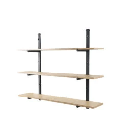 BUNDY Étagère Murale En Métal Et Bois -Meubles Soldes Magasin etagere murale metal bois zuiver bundy 2