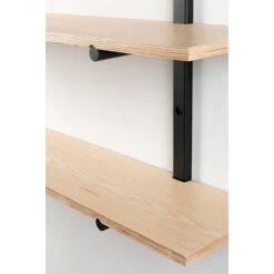 BUNDY Étagère Murale En Métal Et Bois -Meubles Soldes Magasin etagere murale metal bois zuiver bundy 5