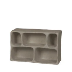 CLAY Étagère Murale En Papier Mâché 5 Niches 12 CLAY Étagère Murale En Papier Mâché 5 Niches -Meubles Soldes Magasin etagere murale papier mache 5 niches bepurehome clay 2