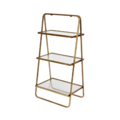 GODDESS Étagère Vintage Effet Laiton -Meubles Soldes Magasin etagere vintage laiton goddess 2