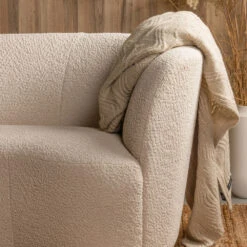 STONE Fauteuil Angle Droit En Tissu Bouclette 15 STONE Fauteuil Angle Droit En Tissu Bouclette -Meubles Soldes Magasin fauteuil angle droit tissu bouclette woood stone 6