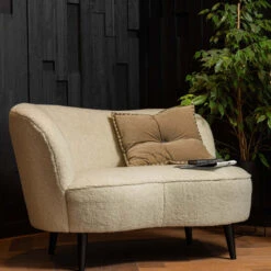 Meubles Soldes Magasin 33 SARA Fauteuil Angle Gauche 1,5 Place En Tissu Bouclette