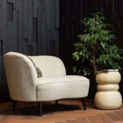 SARA Fauteuil Angle Gauche 1,5 Place En Tissu Bouclette -Meubles Soldes Magasin fauteuil angle gauche 15 place tissu bouclette woood sara 7