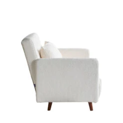 BELUSHI Fauteuil Convertible En Tissu Bouclette -Meubles Soldes Magasin fauteuil convertible tissu bouclette drawer belushi 3