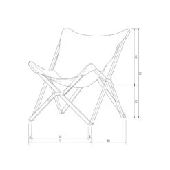 LAZY AFTERNOON Fauteuil De Jardin Pliable En Tissu Et Métal -Meubles Soldes Magasin fauteuil de jardin pliable tissu metal vtwonen lazy afternoon 7