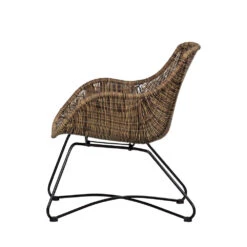 FRANKIE Fauteuil De Jardin En Rotin Et Métal -Meubles Soldes Magasin fauteuil de jardin rotin metal woood frankie 4