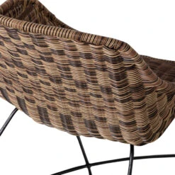 FRANKIE Fauteuil De Jardin En Rotin Et Métal -Meubles Soldes Magasin fauteuil de jardin rotin metal woood frankie 5