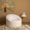 BOUSSA Fauteuil Design En Bouclette -Meubles Soldes Magasin fauteuil design bouclette drawer boussa