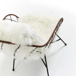 CLAREN Fauteuil Design En Métal Et Rotin 13 CLAREN Fauteuil Design En Métal Et Rotin -Meubles Soldes Magasin fauteuil design metal rotin claren 4