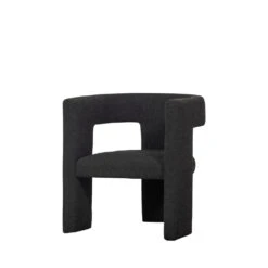 TIWA Fauteuil Design En Tissu Bouclette -Meubles Soldes Magasin fauteuil design tissu bouclette tiwa woood 1