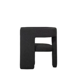 TIWA Fauteuil Design En Tissu Bouclette -Meubles Soldes Magasin fauteuil design tissu bouclette tiwa woood 2