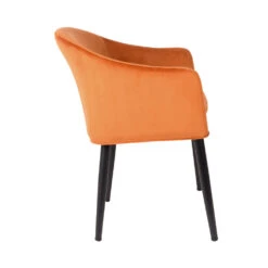 CATELYN Fauteuil De Table Design En Velours 15 CATELYN Fauteuil De Table Design En Velours -Meubles Soldes Magasin fauteuil design velours catelyn 3