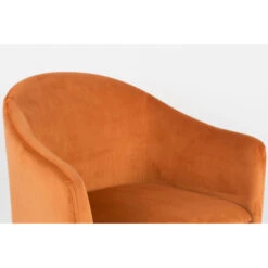 CATELYN Fauteuil De Table Design En Velours 18 CATELYN Fauteuil De Table Design En Velours -Meubles Soldes Magasin fauteuil design velours catelyn 6