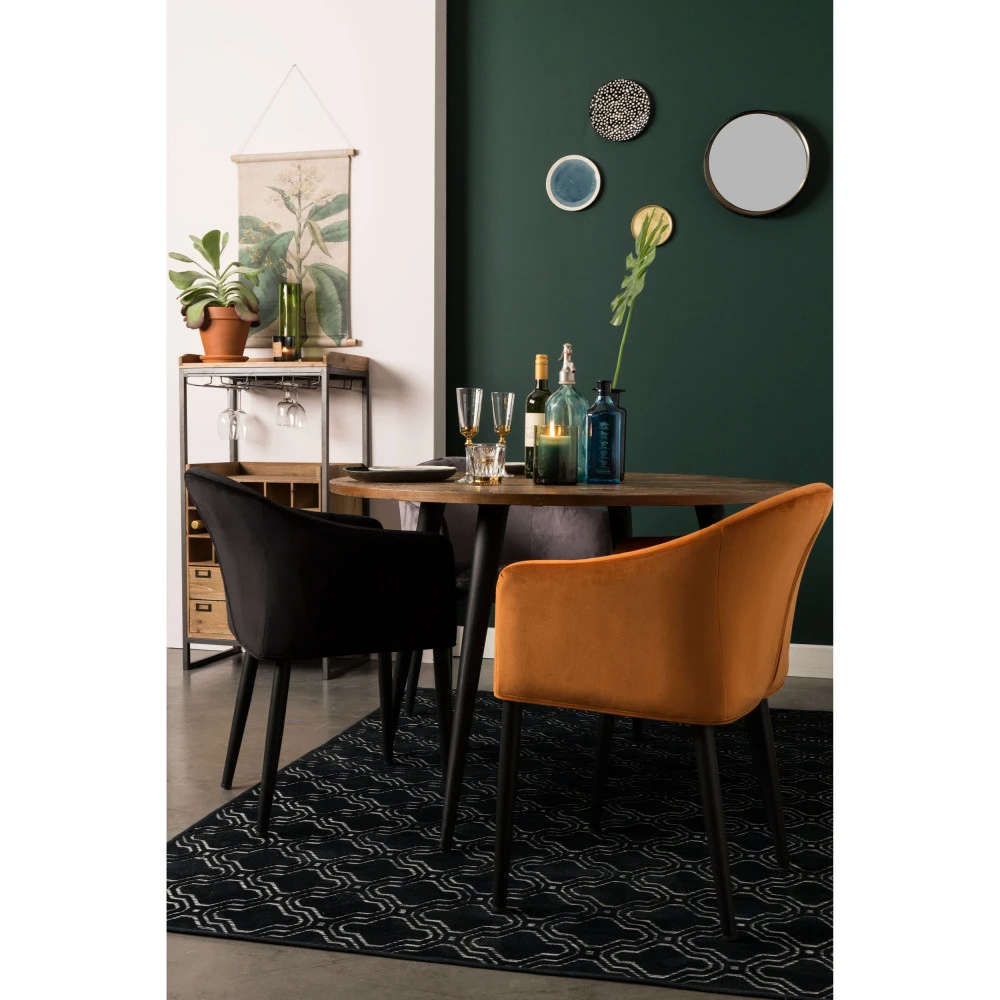 CATELYN Fauteuil De Table Design En Velours 3 CATELYN Fauteuil De Table Design En Velours