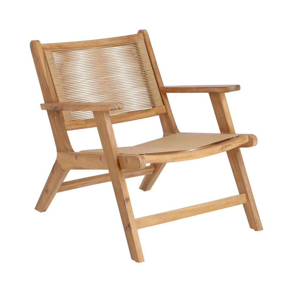 GERALDA Fauteuil De Jardin En Bois Et Résine Tressée 4 GERALDA Fauteuil De Jardin En Bois Et Résine Tressée – Image 2