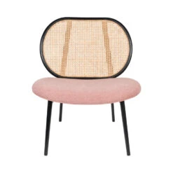 SPIKE Fauteuil Lounge En Tissu Et Cannage -Meubles Soldes Magasin fauteuil lounge cannage zuiver spike 12