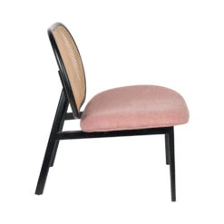 SPIKE Fauteuil Lounge En Tissu Et Cannage -Meubles Soldes Magasin fauteuil lounge cannage zuiver spike 13