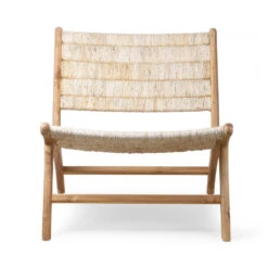 TAMBUNAN Fauteuil Lounge En Teck -Meubles Soldes Magasin fauteuil lounge teck tambunan 2