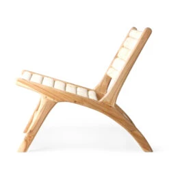 TAMBUNAN Fauteuil Lounge En Teck -Meubles Soldes Magasin fauteuil lounge teck tambunan 3