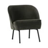 VOGUE Fauteuil Lounge En Velours -Meubles Soldes Magasin fauteuil lounge velours vogue