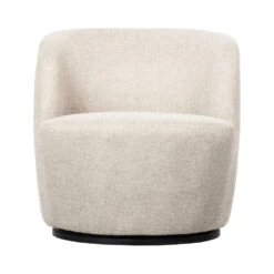 SERRA Fauteuil Pivotant Design En Tissu -Meubles Soldes Magasin fauteuil pivotant design tissu serra woood 1