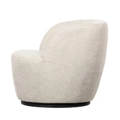 SERRA Fauteuil Pivotant Design En Tissu -Meubles Soldes Magasin fauteuil pivotant design tissu serra woood 3
