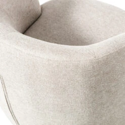 SERRA Fauteuil Pivotant Design En Tissu -Meubles Soldes Magasin fauteuil pivotant design tissu serra woood 6