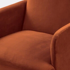 BROOKS Fauteuil Rétro Velours -Meubles Soldes Magasin fauteuil retro velours brooks 3