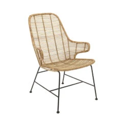 LAKE Fauteuil En Rotin Et Métal -Meubles Soldes Magasin fauteuil rotin metal bloomingville lake 1