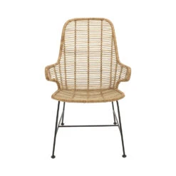 LAKE Fauteuil En Rotin Et Métal -Meubles Soldes Magasin fauteuil rotin metal bloomingville lake 2