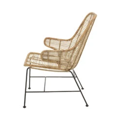 LAKE Fauteuil En Rotin Et Métal -Meubles Soldes Magasin fauteuil rotin metal bloomingville lake 4