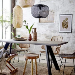 LAKE Fauteuil En Rotin Et Métal -Meubles Soldes Magasin fauteuil rotin metal bloomingville lake 9