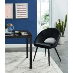 KABLAR Fauteuil De Table En Velours
