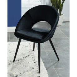 KABLAR Fauteuil De Table En Velours 12 KABLAR Fauteuil De Table En Velours -Meubles Soldes Magasin fauteuil table velours kablar 4