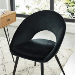 KABLAR Fauteuil De Table En Velours 13 KABLAR Fauteuil De Table En Velours -Meubles Soldes Magasin fauteuil table velours kablar 5