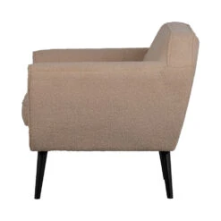 ROCCO Fauteuil En Tissu Bouclette -Meubles Soldes Magasin fauteuil tissu bouclette woood rocco 3