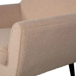ROCCO Fauteuil En Tissu Bouclette -Meubles Soldes Magasin fauteuil tissu bouclette woood rocco 5