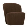 LOFTY Fauteuil En Tissu Bouclette -Meubles Soldes Magasin fauteuil tissu woood lofty
