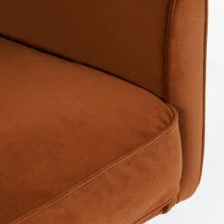 WINSEN Fauteuil En Velours Pieds Droits En Métal -Meubles Soldes Magasin fauteuil velours pieds droits metal drawer winsen 6