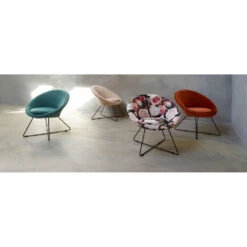GARBO Fauteuil En Velours -Meubles Soldes Magasin fauteuil velours pomax garbo 3